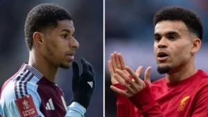 Marcus Rashford và Luis Díaz